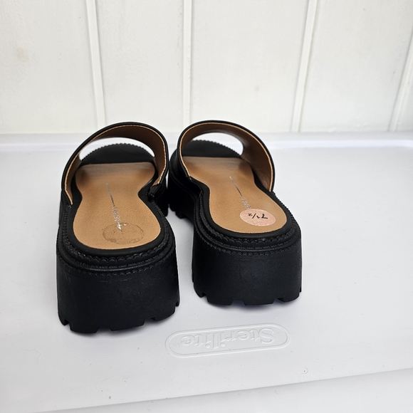 Nwob Black DV Platform Liliah  Chunky Sandals 7.5 - Picture 5 of 8